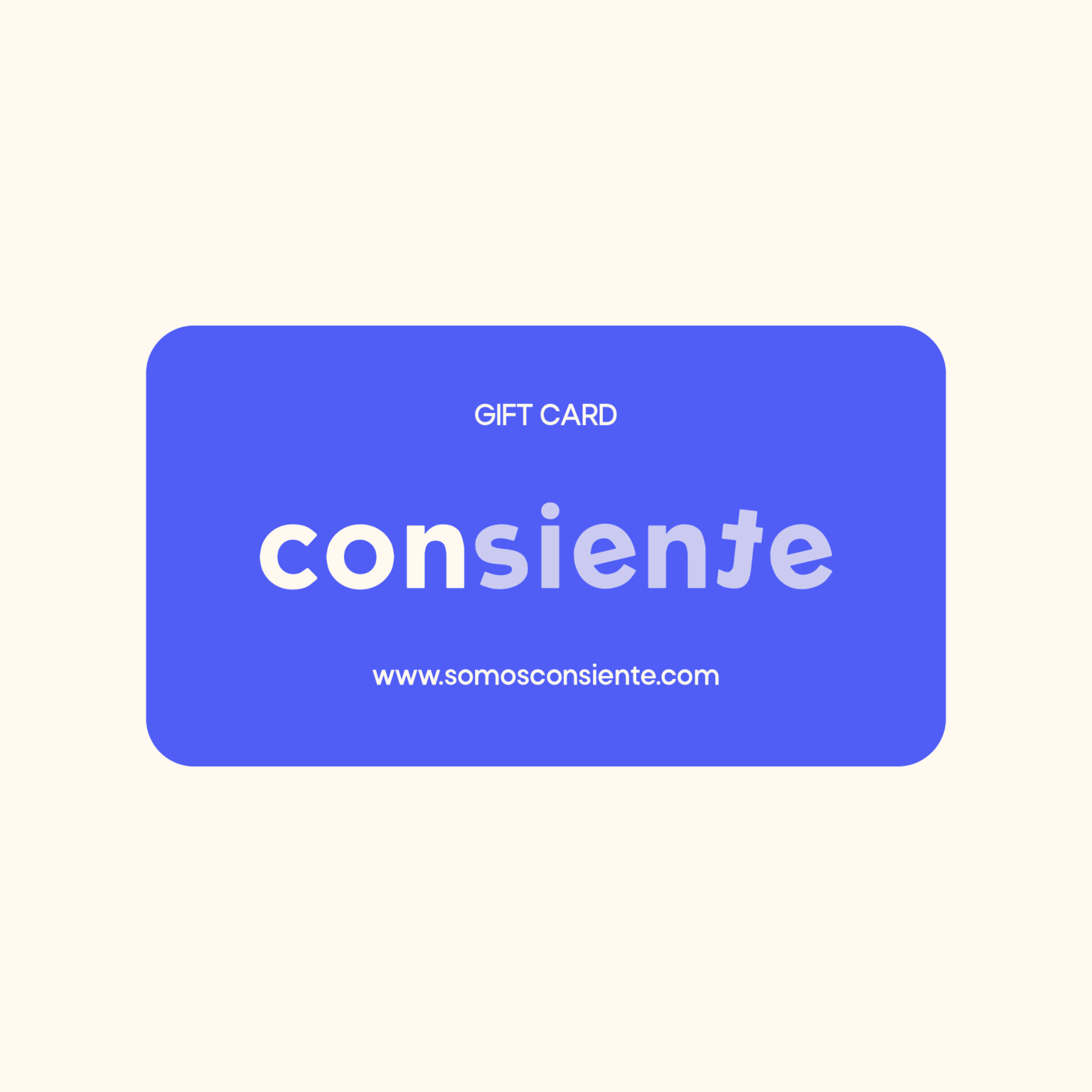 Tarjeta de regalo – Somos Consiente